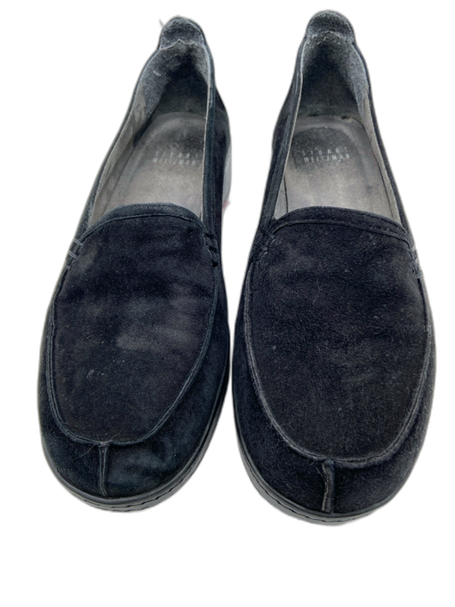 Stuart Weitzman Shoe Size 39 Black Leather Suede Wedge Loafers Black / 39