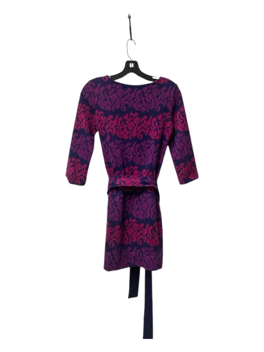 Lily Pulitzer Size XS Navy, Purple & Pink Polyester Blend 3/4 Sleeve Dress Navy, Purple & Pink / XS