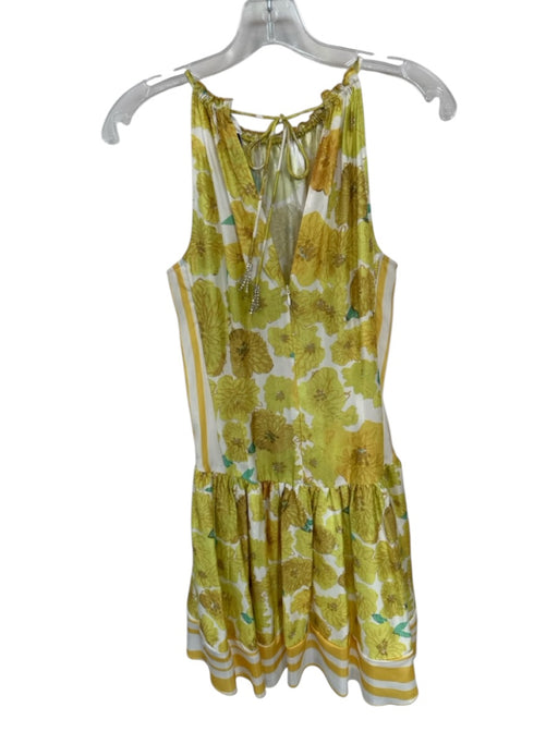 Hope for Flowers by Tracy Reese Size S Yellow & Cream Cotton Blend Floral Dress Yellow & Cream / S