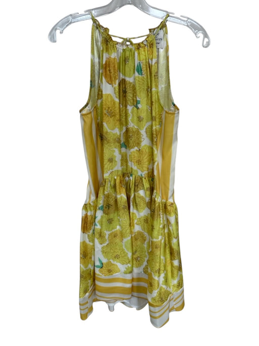 Hope for Flowers by Tracy Reese Size S Yellow & Cream Cotton Blend Floral Dress Yellow & Cream / S