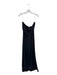 Anthropologie Size L Black Viscose Shelf Bra Strapless Maxi Dart Dress Black / L