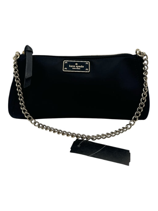 Kate Spade Black Nylon Chain Strap Zip Bag Black