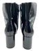 Sam Edelman Shoe Size 7.5 Black Leather Upper Patent Leather Square Toe Boots Black / 7.5