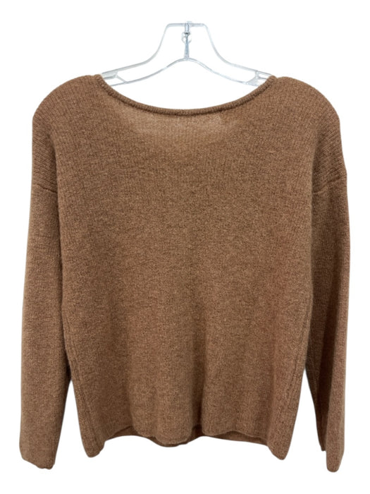 Sezane Size XXS Brown Mohair Blend Round Neck Cardigan Brown / XXS