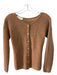 Sezane Size XXS Brown Mohair Blend Round Neck Cardigan Brown / XXS