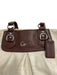 Coach Beige & Brown Leather Keychain Crossbody Magnetic Close Shoulder Bag Beige & Brown / M