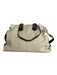 Coach Beige & Brown Leather Keychain Crossbody Magnetic Close Shoulder Bag Beige & Brown / M