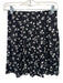 Reformation Size 0 Black & White Viscose Blend Floral Back Zip Mini Skirt Black & White / 0