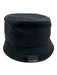 Courreges Black Cotton Logo Stitch Detail Bucket Hat Black / S