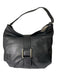 Cole Haan Black Pebbled Leather Magnetic Closure Bag Black