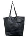 Frye Black Leather Magnetic Closure Tote Bag Black