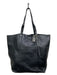 Frye Black Leather Magnetic Closure Tote Bag Black