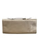 St John Champagne Satin Pearl Detail Rhinestone Detail Magnetic Closure Clutch Champagne