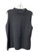 St John Boutique Size Large Black Cashmere Sleeveless Mock Collar Ribbed Top Black / Large