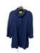 St John Spa Size Large Navy Viscose Blend 3/4 Sleeve High Collar Jacket Navy / Large