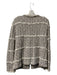 St John Couture Size 14 Gray & Ivory Wool & Rayon Tweed Fringe Detail Jacket Gray & Ivory / 14