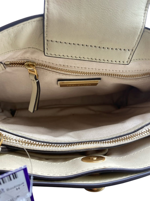 Tory Burch Cream White Leather Gold Tone Hardware Crossbody Chain Bag Cream White / Small
