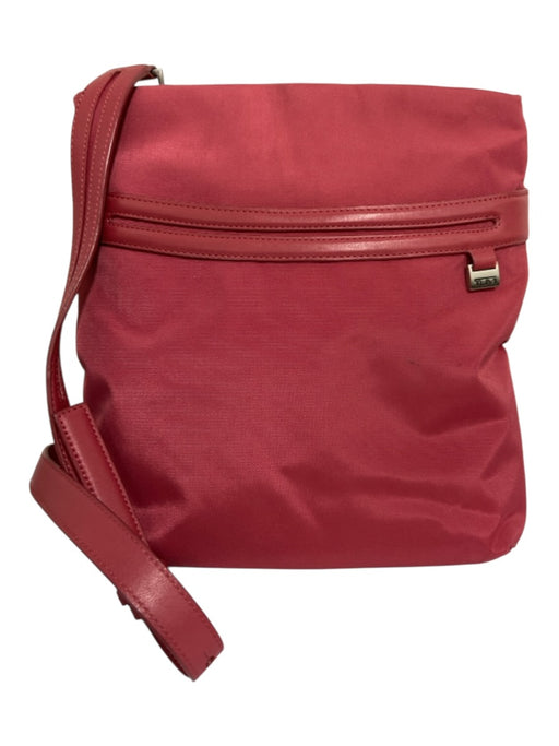Tumi Red Nylon Zip Magnetic Close Crossbody Bag Red / M