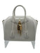 Givenchy White & Gold Calfskin Leather 2 Handles Gold Hardware Crossbody Bag White & Gold / XS