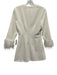 Likely Size 4 Cream White Polyester Blend Ostrich Feathers 3/4 Sleeve Dress Cream White / 4