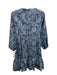 Likely Size 2 Mixed Blues & White Polyester 3/4 Balloon Sleeve Dress Mixed Blues & White / 2