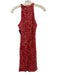 Parker Black Size Est S Coral Pink Nylon Sleeveless Sequined Beaded Detail Dress Coral Pink / Est S