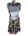 Lovers and Friends Size S White, Pink & Green Rayon Botanical Striped Dress White, Pink & Green / S