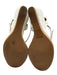 Tory Burch Shoe Size 9 White Leather Upper Ankle Buckle Quilted Detail Sandals White / 9