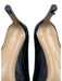 Salvatore Ferragamo Shoe Size 9 Black & Gold Tone Leather Upper Patent Pumps Black & Gold Tone / 9