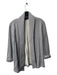 Theory Size Medium Gray Cotton Long Sleeve Open Front Folded Collar Jacket Gray / Medium