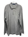 Polo Size LT Gray Cotton Solid Polo Men's Long Sleeve Shirt LT