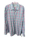 Peter Millar Size XL Green & Red Cotton Blend Plaid Men's Long Sleeve Shirt XL