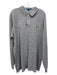 Polo Size XL Gray Cotton Solid Polo Men's Long Sleeve Shirt XL