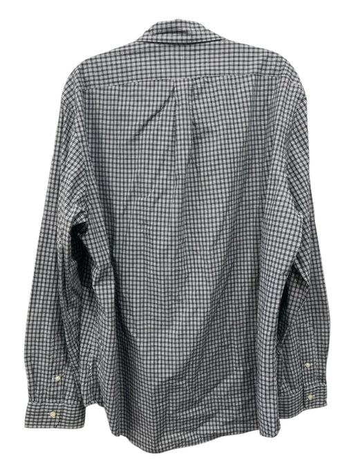 Ralph Lauren Size XL Black & White Cotton Plaid Button Down Long Sleeve Shirt XL