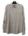 Ralph Lauren Size XL Brown & White Cotton Striped Oxford Men's Long Sleeve Shirt XL