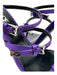 Versace Shoe Size 38.5 Purple Satin Pointed Toe Zip Back Buckle Detail Pumps Purple / 38.5