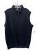 Peter Millar Size M Black Cotton Blend Solid Sweatshirt Men's Vest M