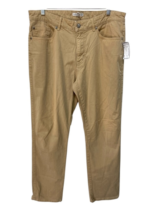 Peter Millar Size 35 Tan Cotton Blend Solid Khakis Men's Pants 35