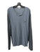 James Perse Size 4 Gray Cotton Blend Two Tone T shirt Henley Long Sleeve Shirt 4