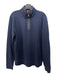 Boss Size M Navy Cotton Blend Solid Sweatshirt Quarter Zip Long Sleeve Shirt M