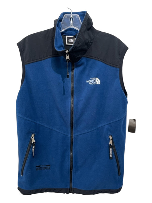 The North Face Size S Blue & Black Synthetic fleece Vest Men's Jacket S