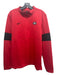 Nike Size L Red Synthetic Solid Quarter Zip Men's Long Sleeve Shirt L