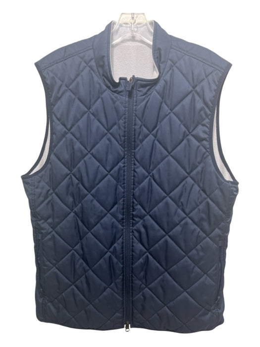 Nike Size Est L Navy Synthetic Reversible Vest Men's Jacket Est L