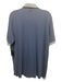 Greyson Size L Blue Synthetic Solid Polo Men's Short Sleeve L