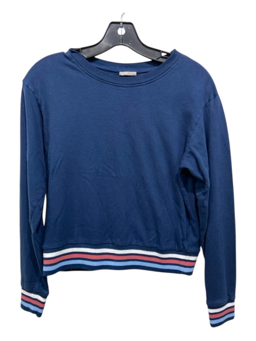 Lake Size XS Blue, White & Red Cotton Scoop Neck Long Sleeve Striped Sweatshirt Blue, White & Red / XS