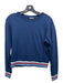 Lake Size XS Blue, White & Red Cotton Scoop Neck Long Sleeve Striped Sweatshirt Blue, White & Red / XS