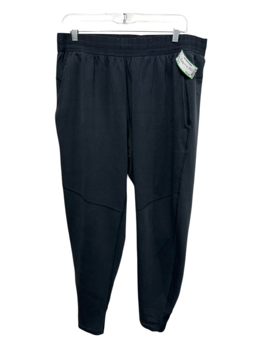 Nike Size XL Black Synthetic Solid Jogger Athleisure Men's Pants Black / XL