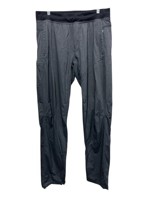 Lululemon Size Est L Gray Synthetic Striped Athletic Jogger Men's Pants Gray / Est L