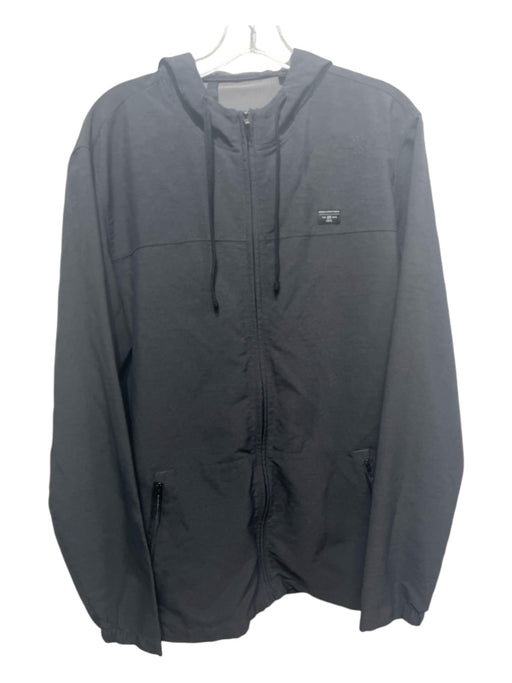 Travis Mathew Size XL Dark Gray Synthetic Solid Windbreaker Men's Jacket XL