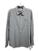 Barbour Size L Gray Cotton Blend Houndstooth Button Up Men's Long Sleeve Shirt Gray / L